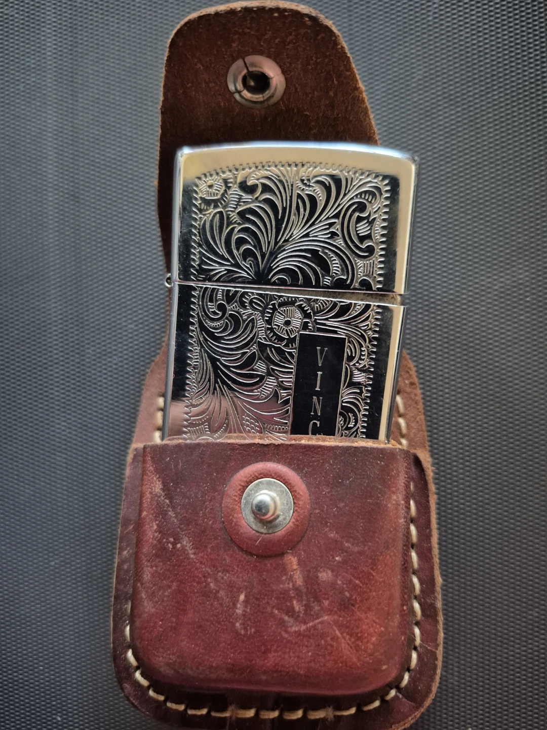 Zippo Lighter with Leather Pouch - photo 5