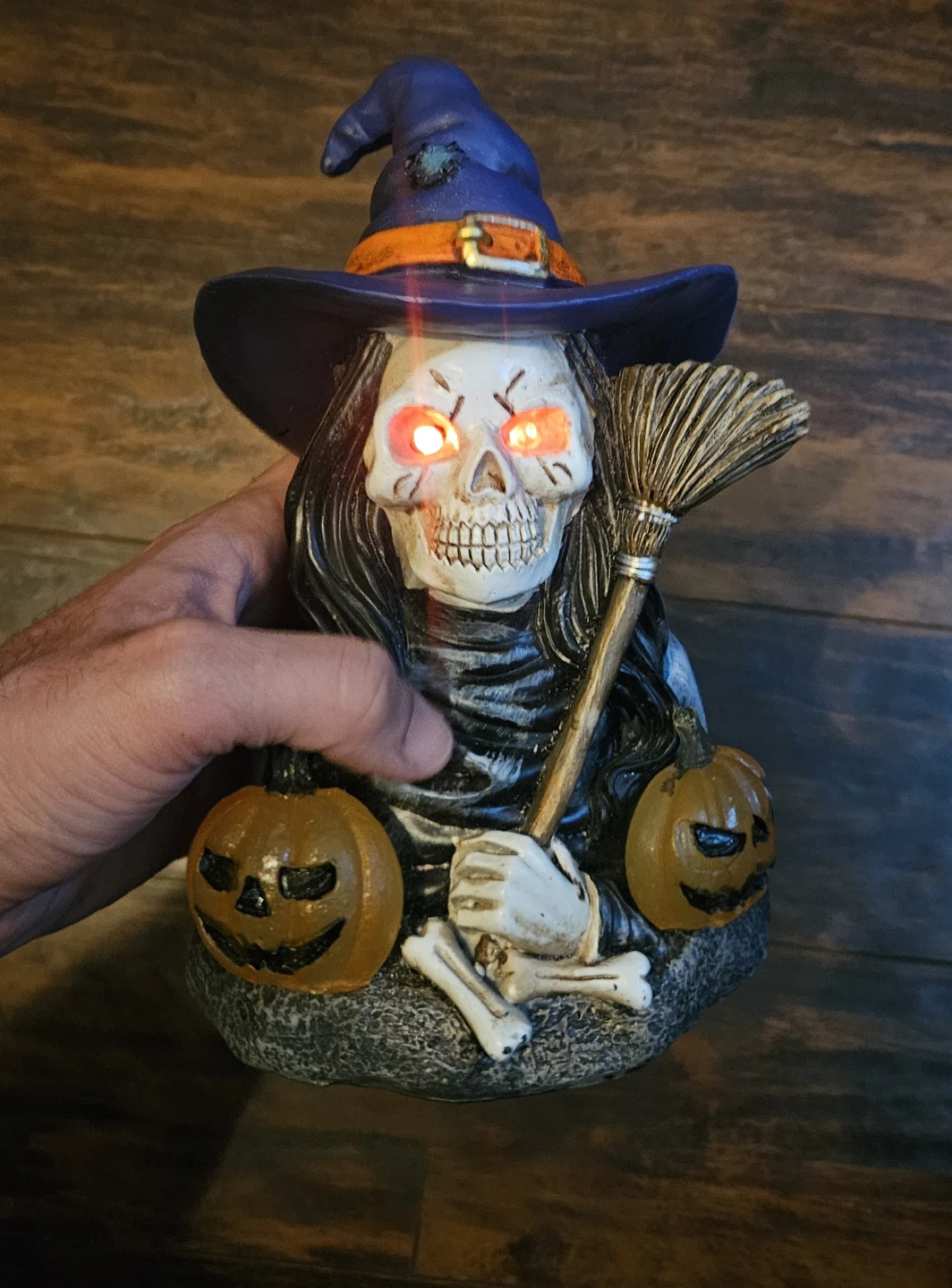 Halloween Witch Skeleton Decoration Skeleton Indoor Ornament - photo 2