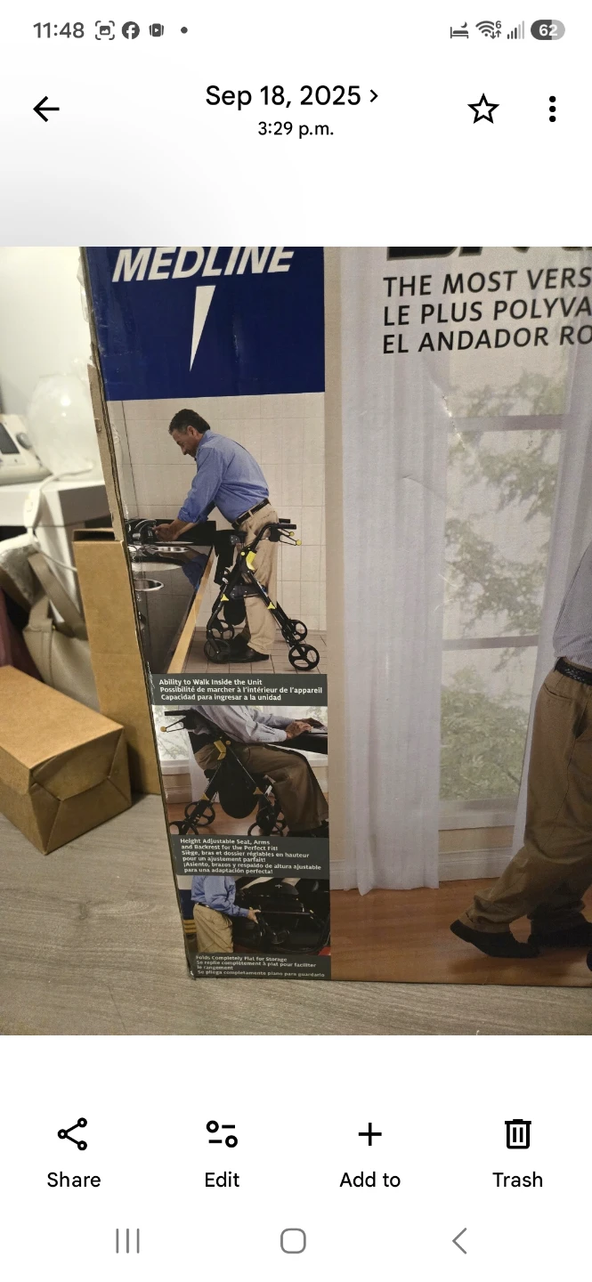 Medline Empower Rolling Walker - photo 2