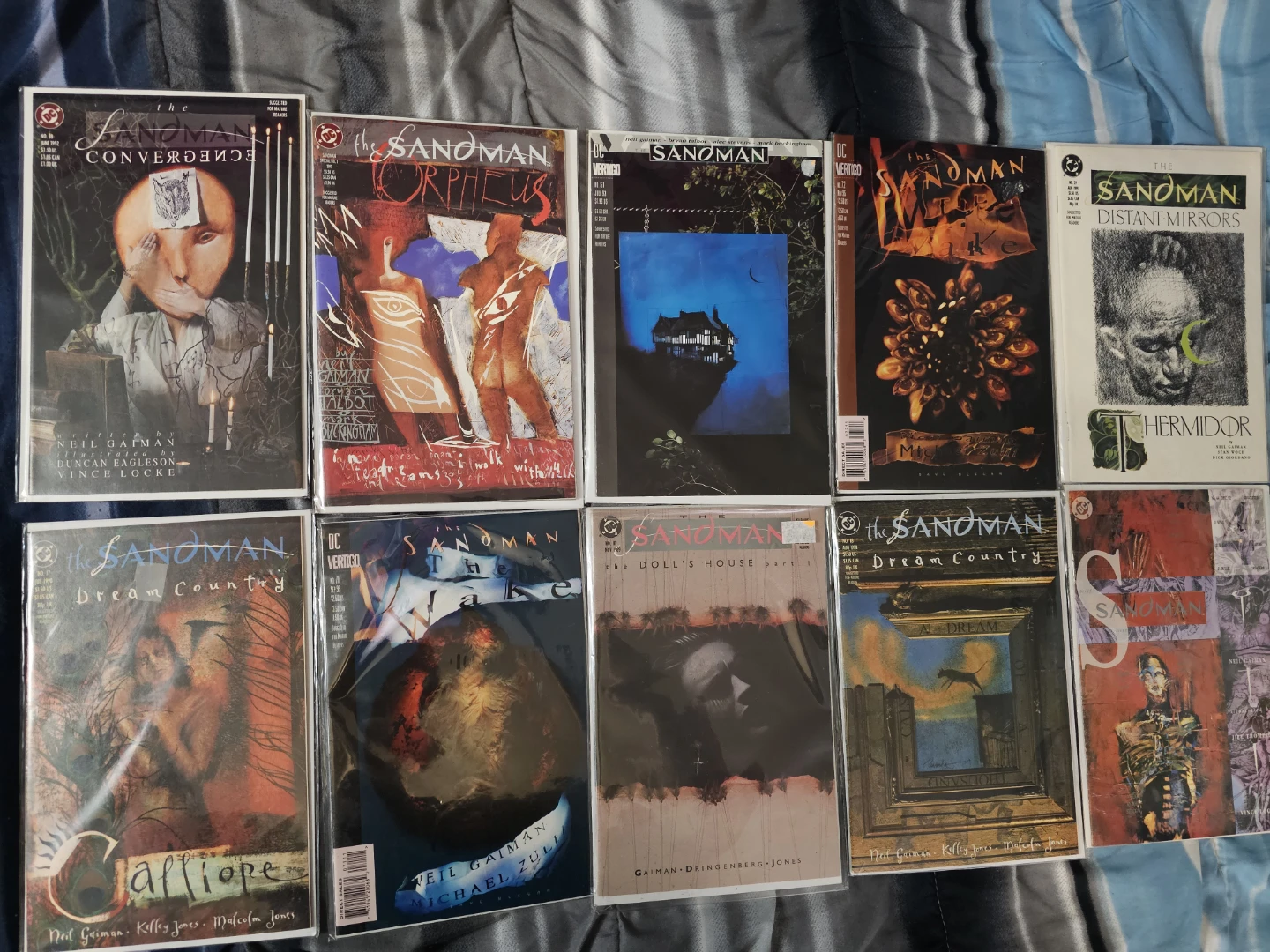 Set of 10 The Sandman DC Comics by Neil Gaiman