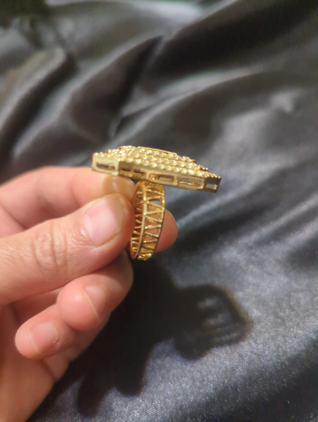 Gold-tone Statement Ring - photo 2
