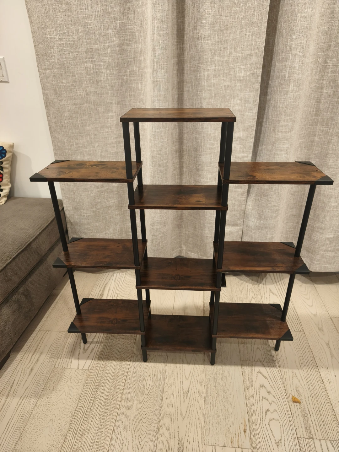 Industrial Style Wooden Plant Stand / Bookshelf