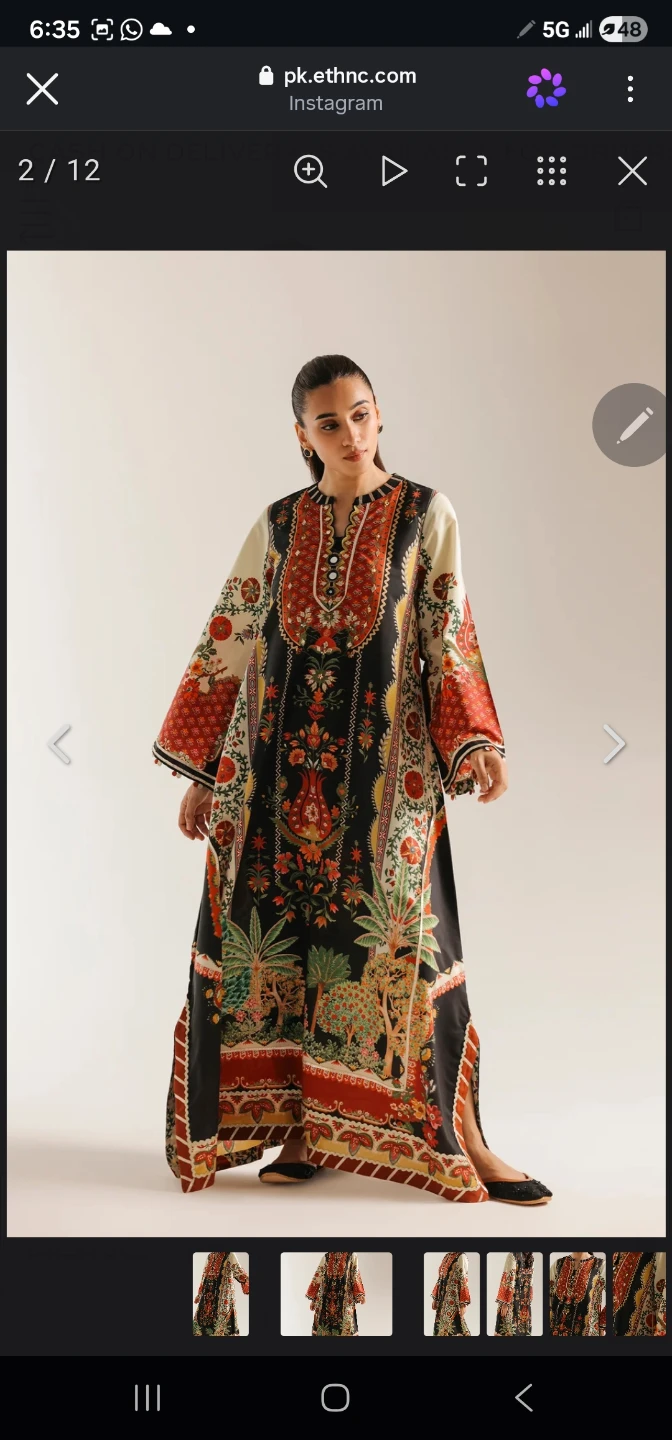 Ethnic Printed Kaftan Dress - photo 2