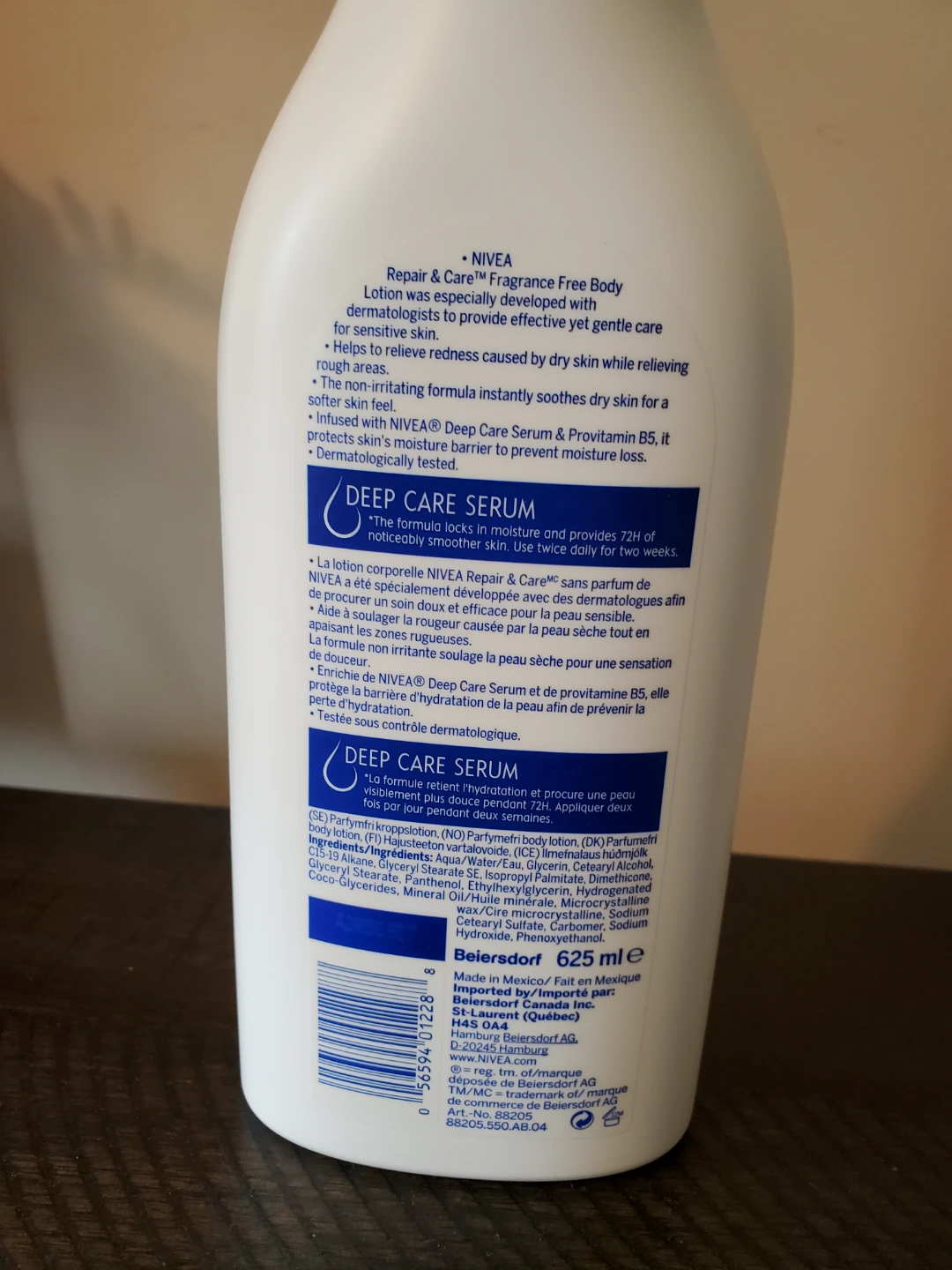 Nivea Repair & Care Fragrance Free Body Lotion 625 mL - photo 2