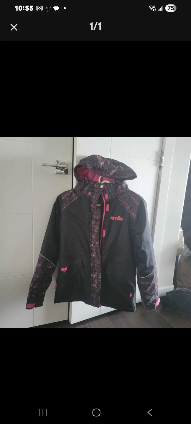 XMXN Youth Winter Jacket Black and Pink