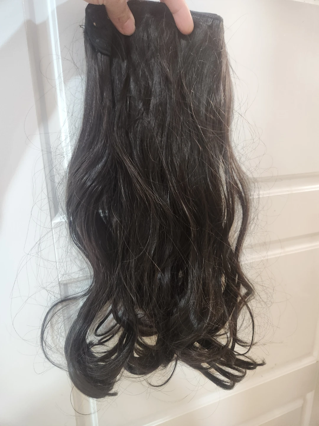 Dark Brown Wavy Clip-in Hair Extension - photo 3