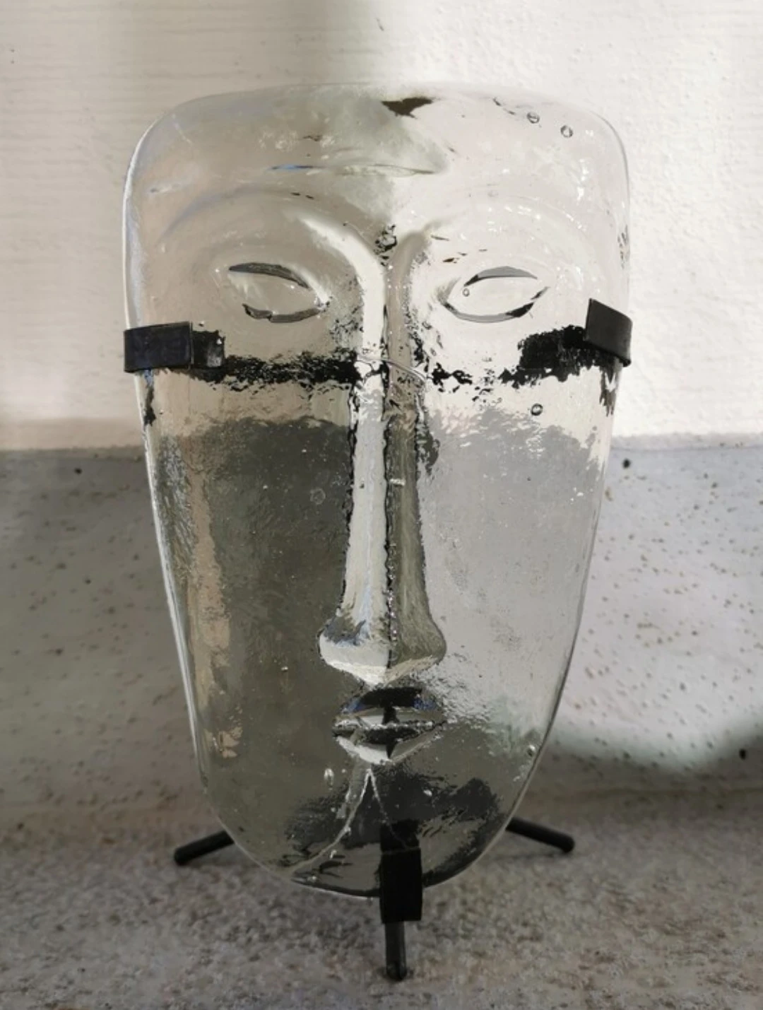 Vintage Jaramillo Bros Sky Dreamer Glass Mask Candle Sconce