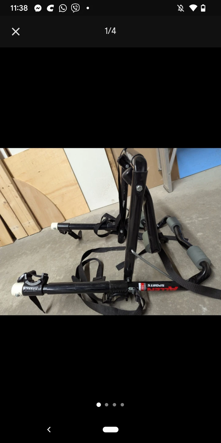Allen 102DB Deluxe 2-Bike Trunk Mount Rack