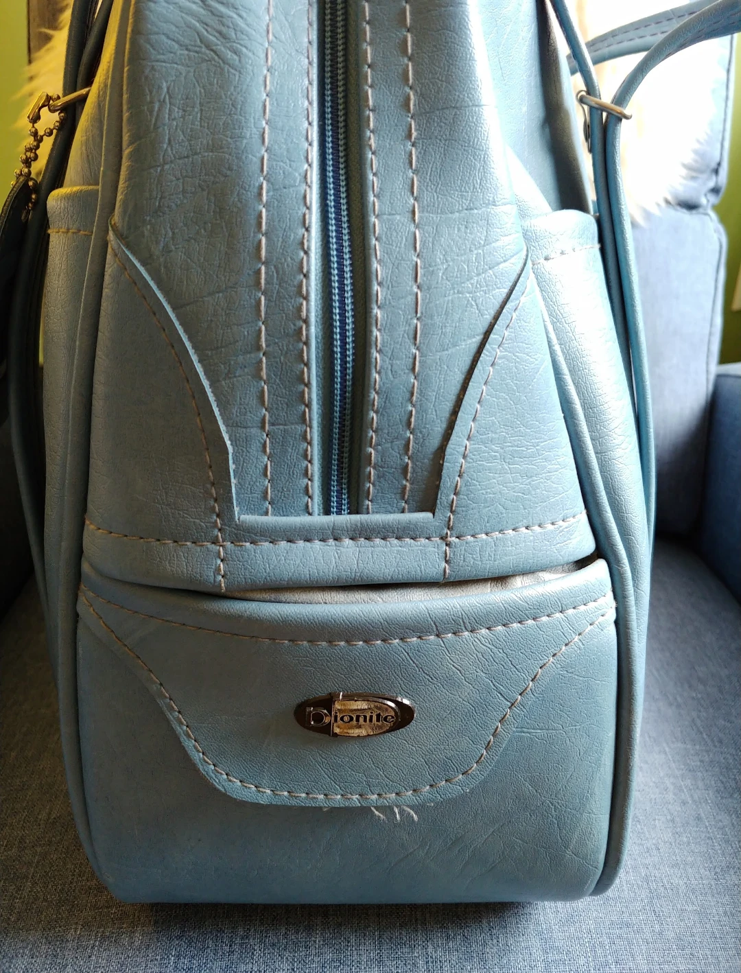Vintage Dionite Carry-On Luggage Bag - photo 5