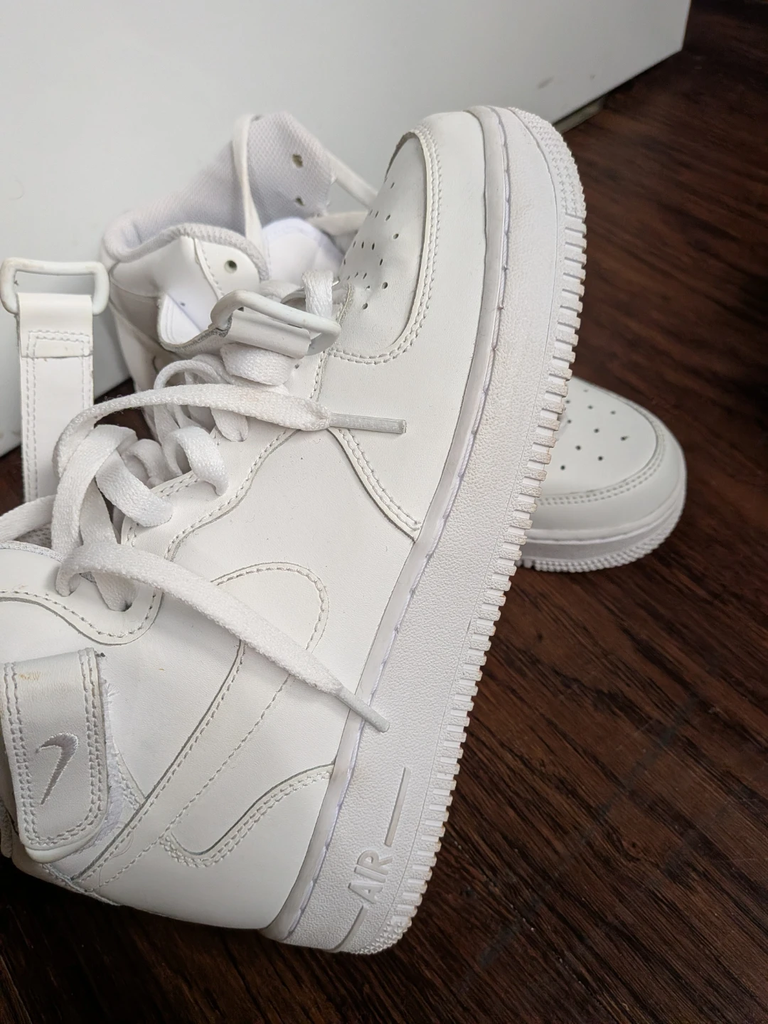 Nike Air Force 1 High White Sneakers - photo 2