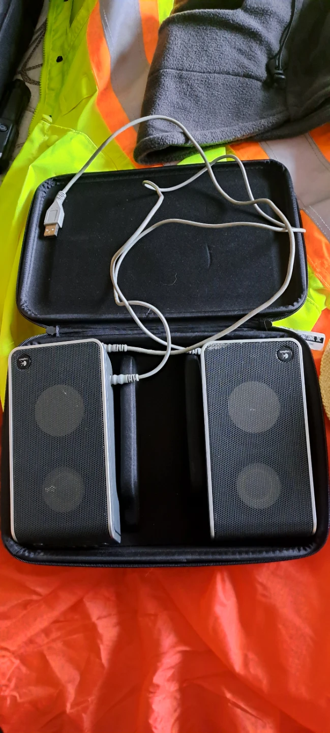 Logitech Portable Speakers with Carrying Case