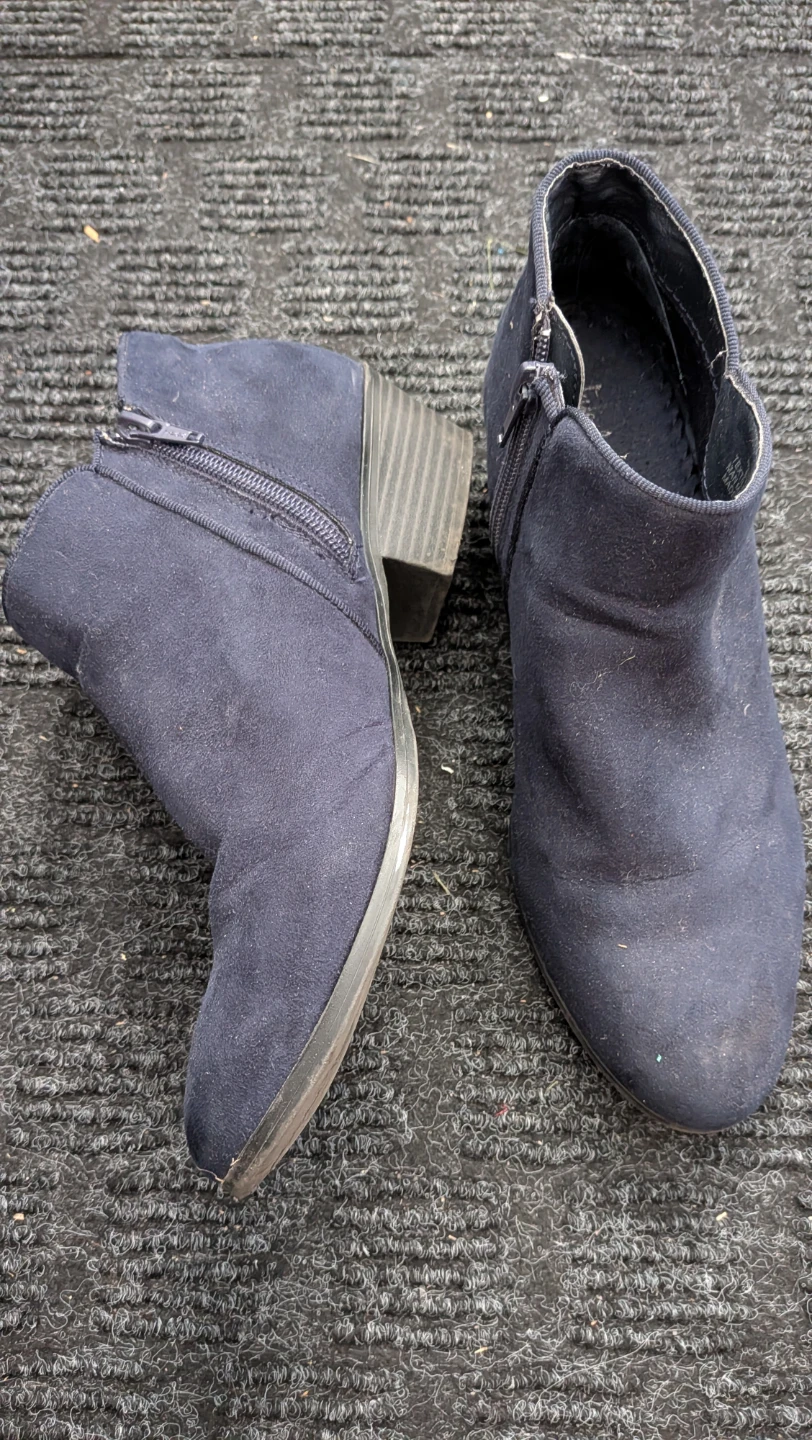 Style & Co Navy Ankle Boots - Size 8.5M