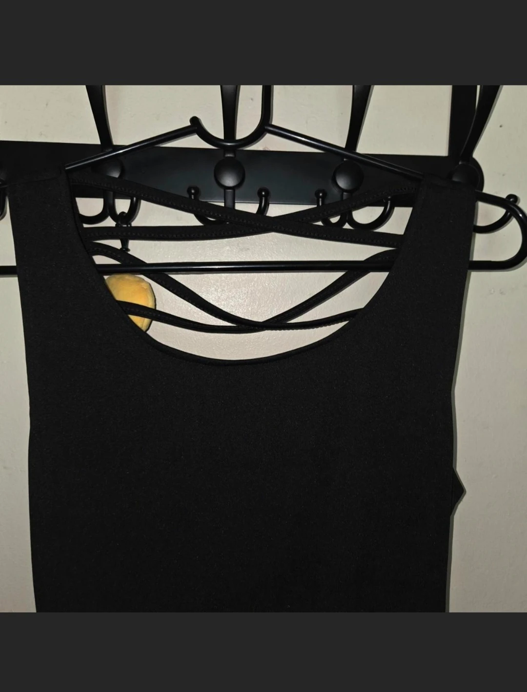 Long Black Dress W/ Cascading Back Straps in a Ladies L - photo 2