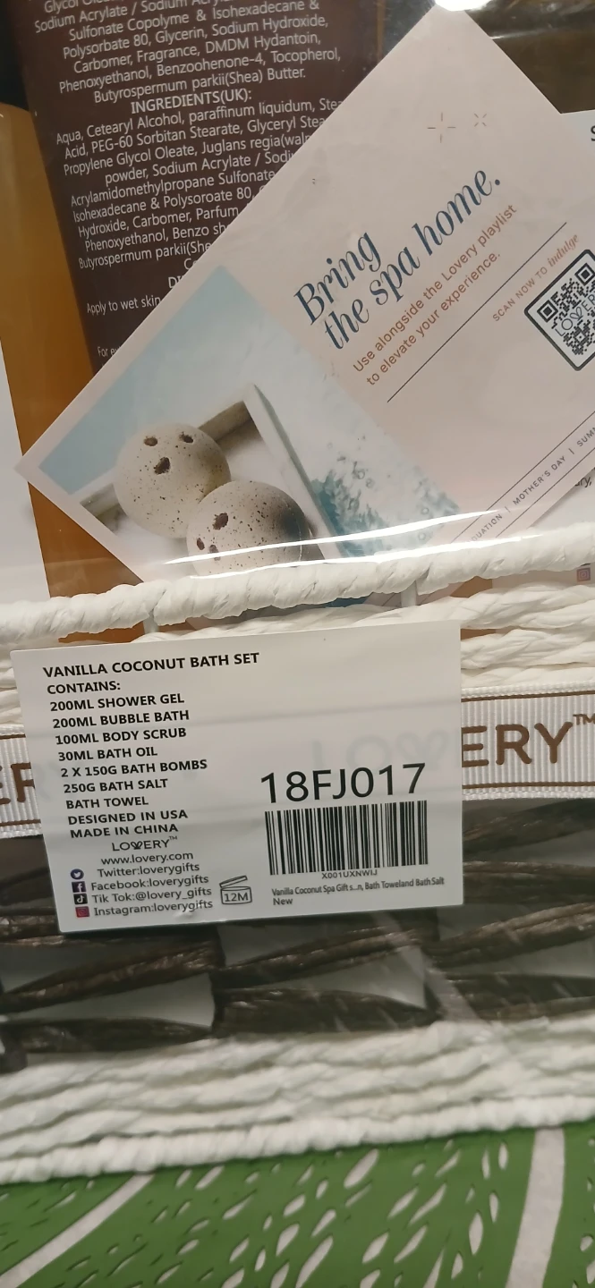 Lovery Vanilla Coconut Bath Gift Set - photo 3