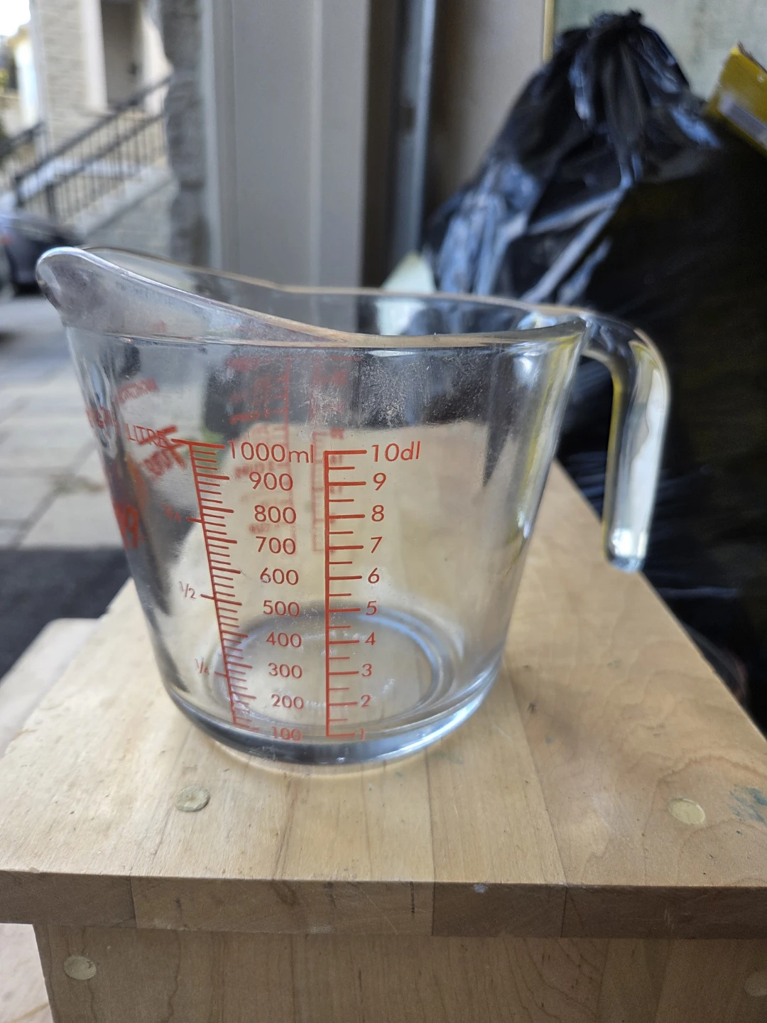 Anchor Hocking Fire-King 1000ml Glass Measuring Cup