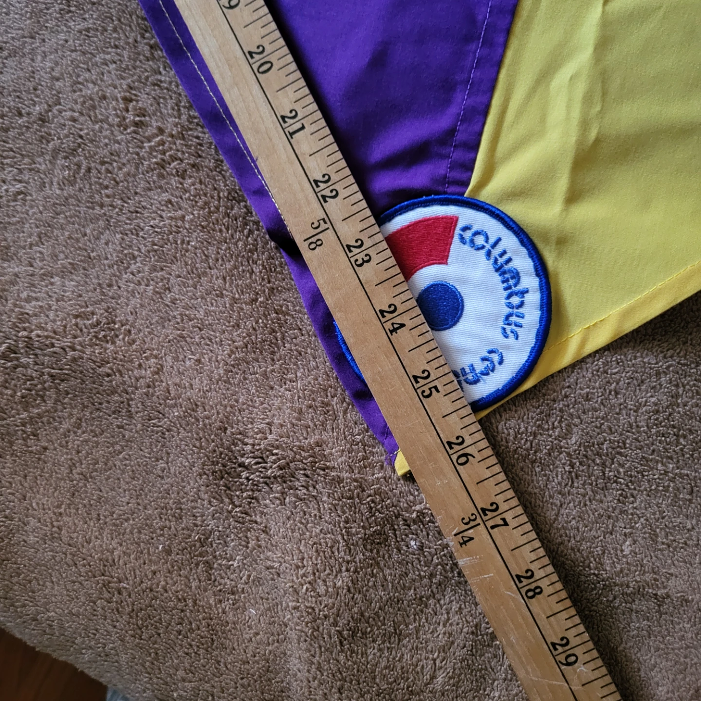 Columbus Centre purple and yellow bandana - photo 3