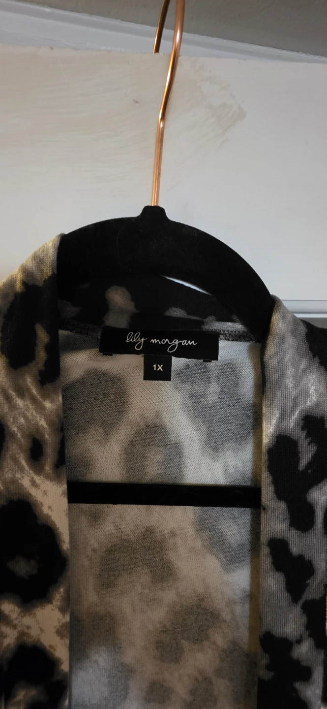 Lily Morgan Leopard Print Cardigan 1X - photo 2