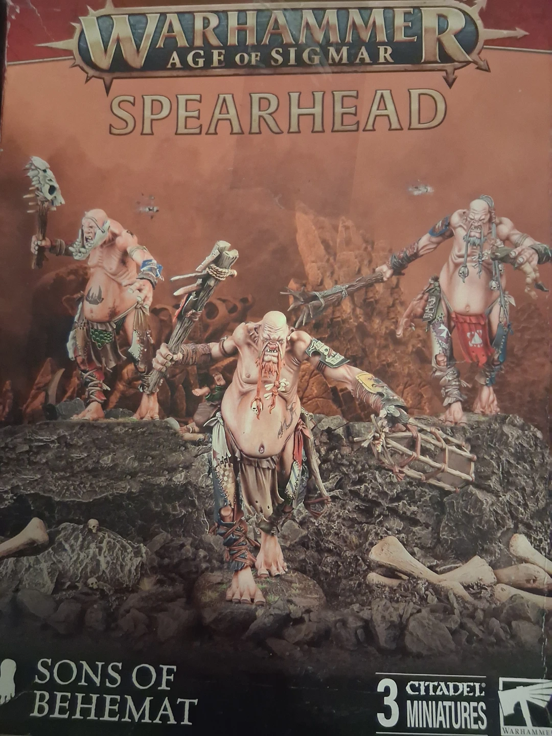 Sons of Behemat Spearhead box OOP Warhammer Age of Sigmar