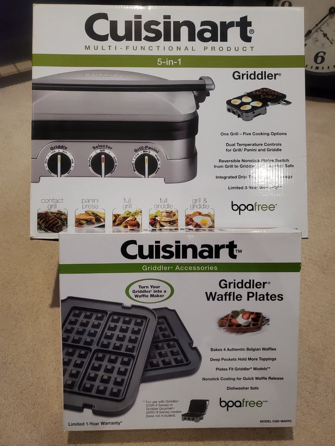 Cuisinart 5-in-1 Griddler with Waffle Plate Accessories - photo 4