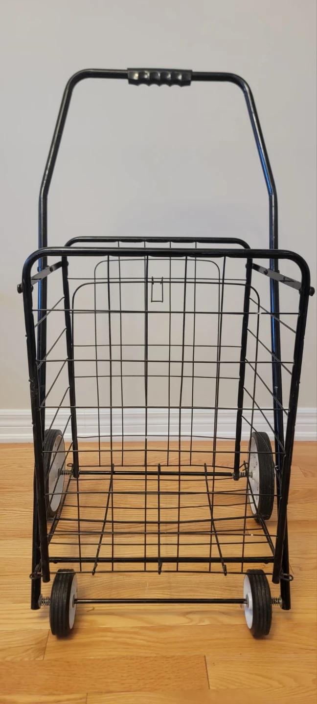 Folding Wire Shopping Cart - photo 2