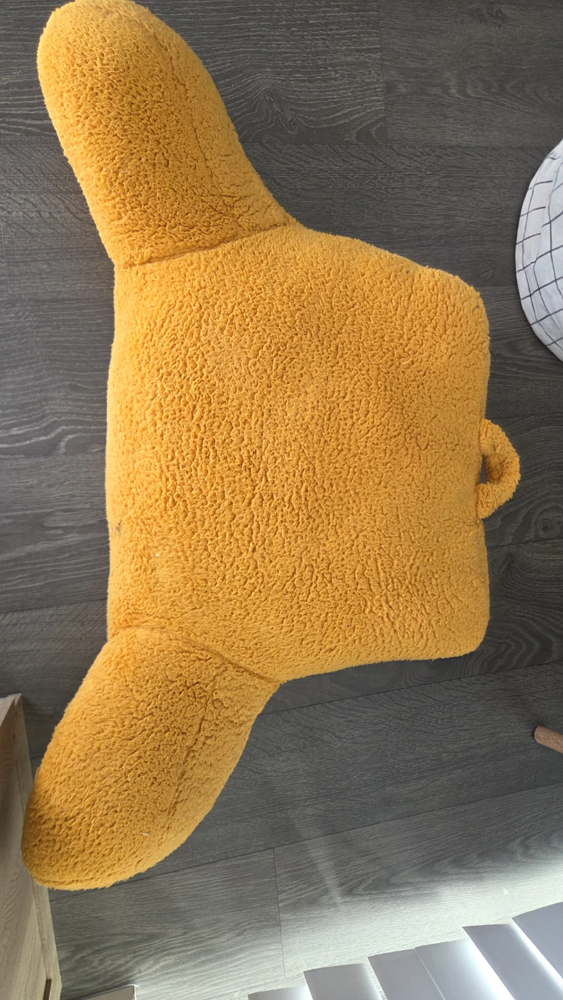Mustard Yellow Plush Reading Pillow - photo 2