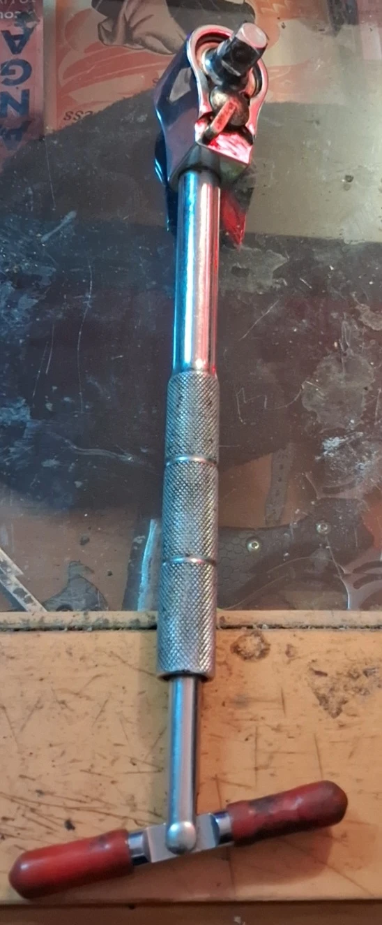 1/2in T-Handle/Sidewinder Speed wrench Reversible Ratchet Tool - photo 2