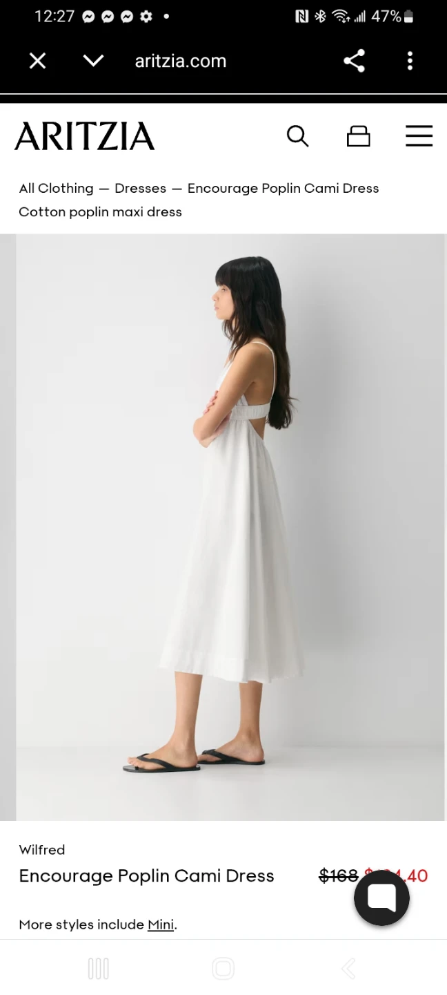 Wilfred Encourage Poplin Cami Dress XS - photo 3