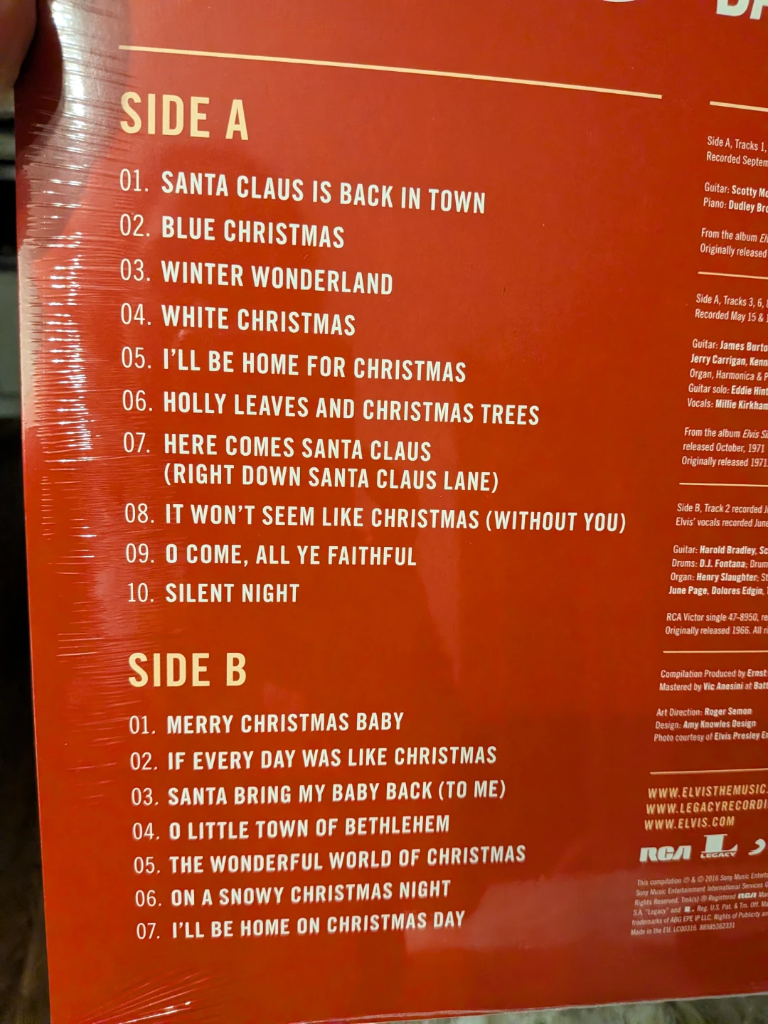 Elvis Christmas vinyl, brand new sealed - photo 3