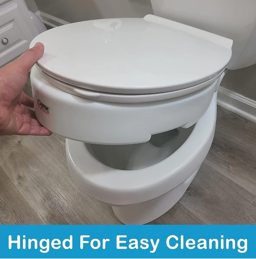 Carex Hinged Toilet Seat Riser - Standard Round - photo 5