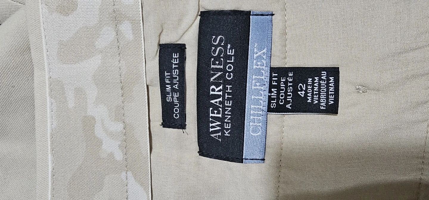 New brand Awearness Kenneth Cole Slim Fit Shorts - Beige - photo 3