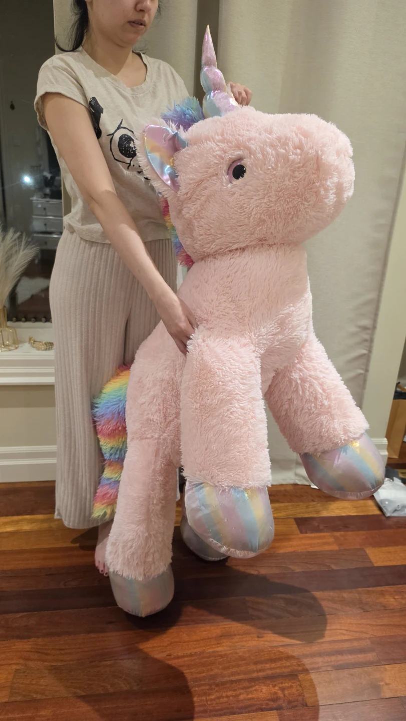 Large Pink Unicorn Plush Toy - photo 5