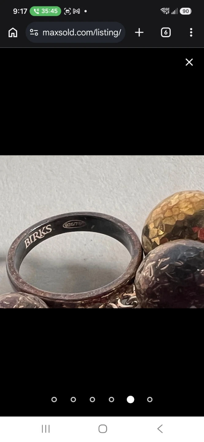Birks Sterling Silver and Gold Ring - photo 3