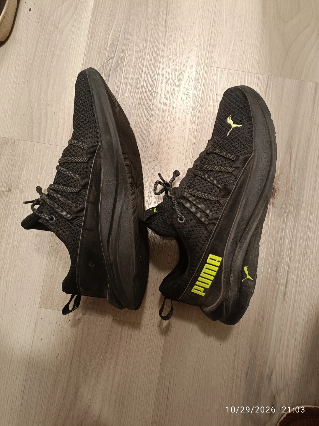 Puma Black Running Shoes - Size 8.5 CA - photo 2