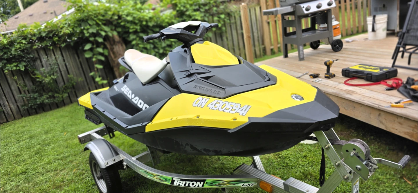2014 Sea doo spark with trailer