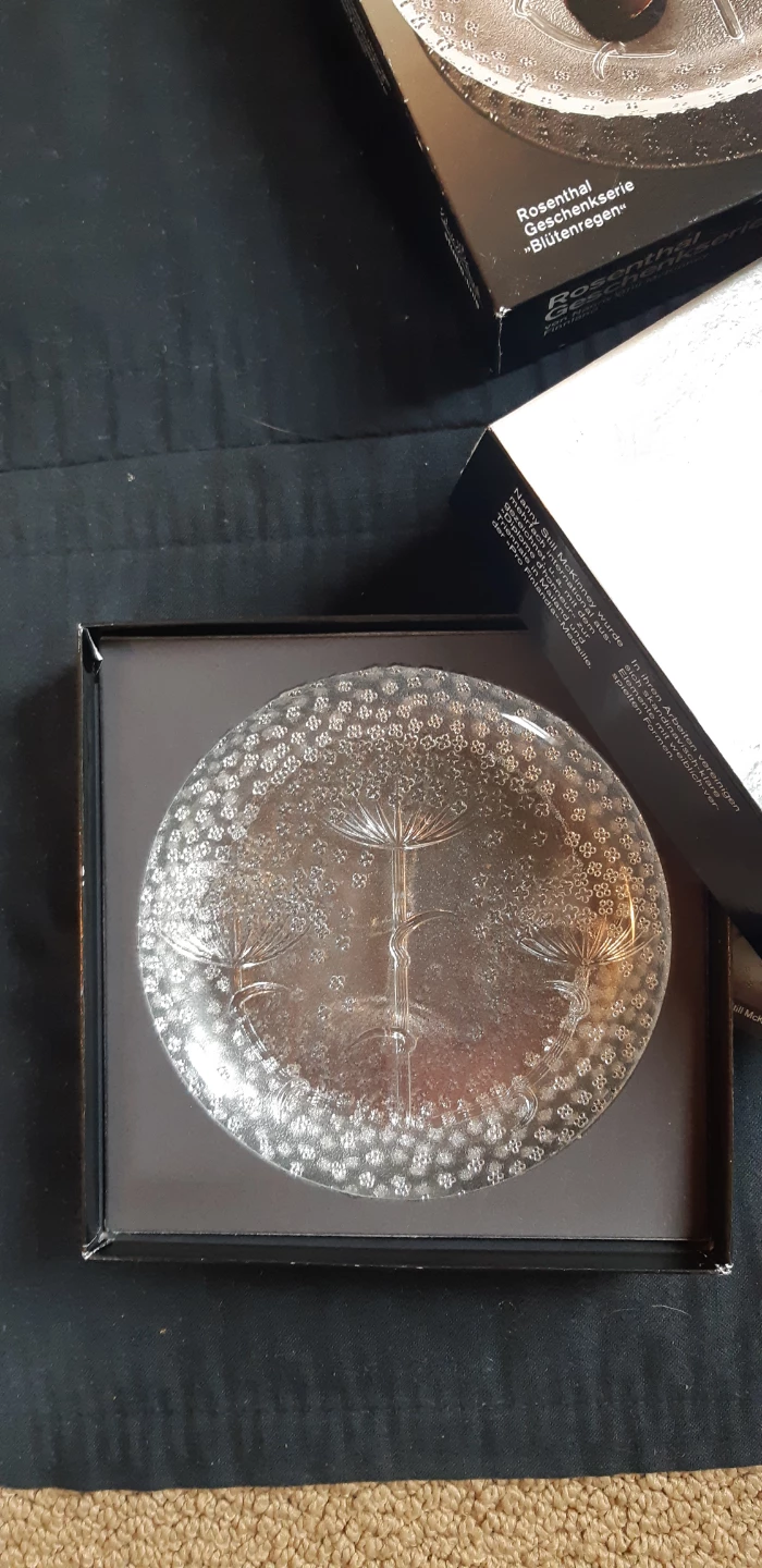 4 Vintage Rosenthal Glass Plates - photo 3