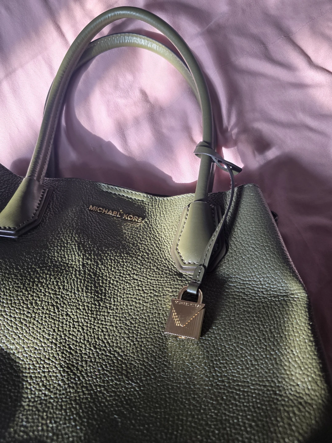 Michael Kors Olive Green Tote Bag - photo 4