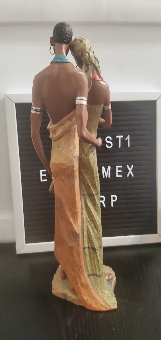 African Family Decorative Figurine - photo 3