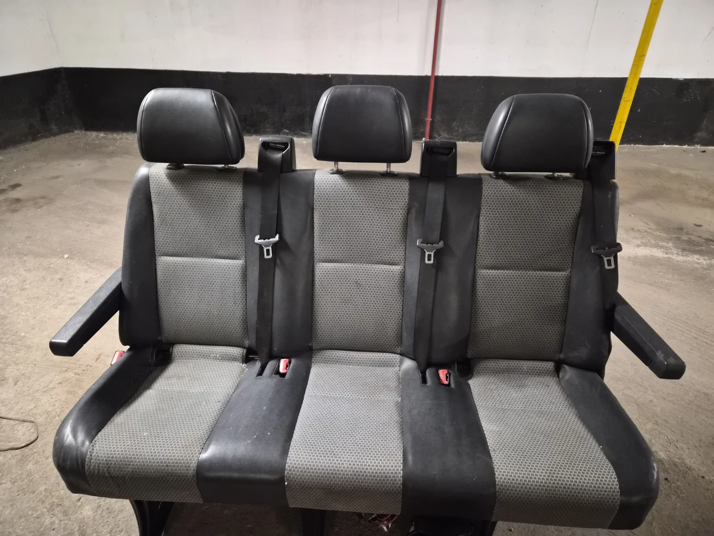 Mercedes Sprinter rear seat with cup holder