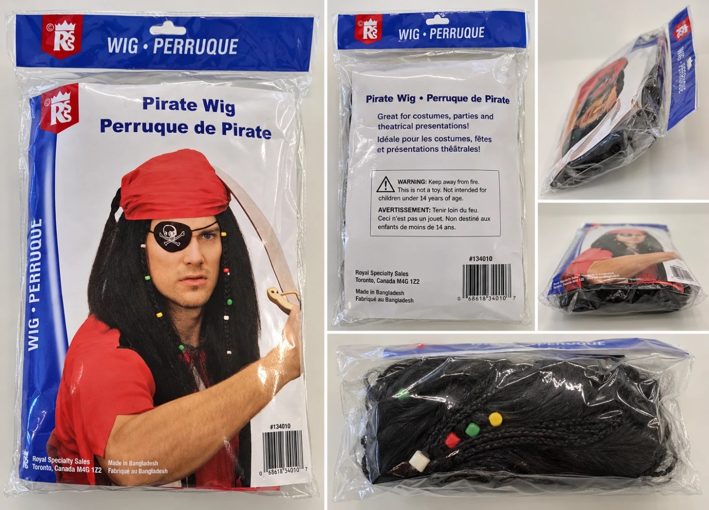 Royal Specialty Sales Pirate Wig New with tags