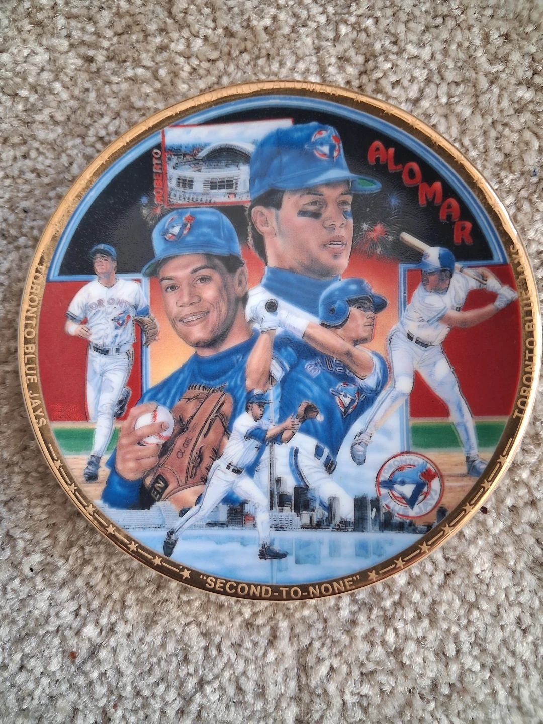 Roberto Alomar Second-To-None Collector Plate - photo 4