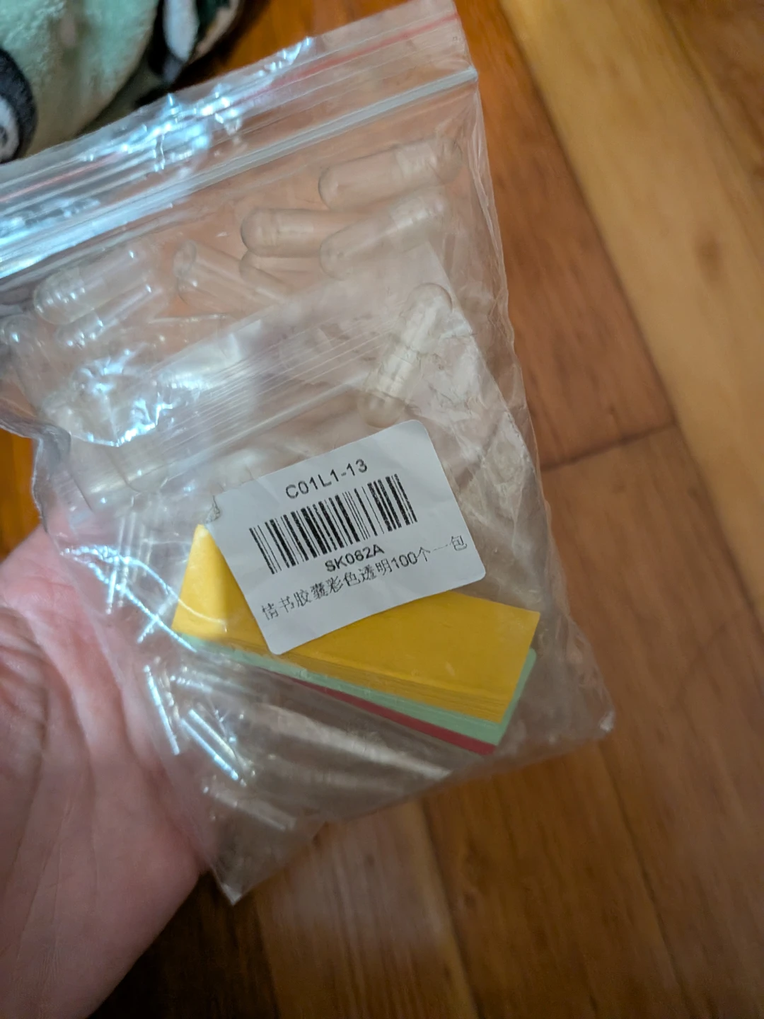 Clear Message Capsules with Paper Strips - photo 2