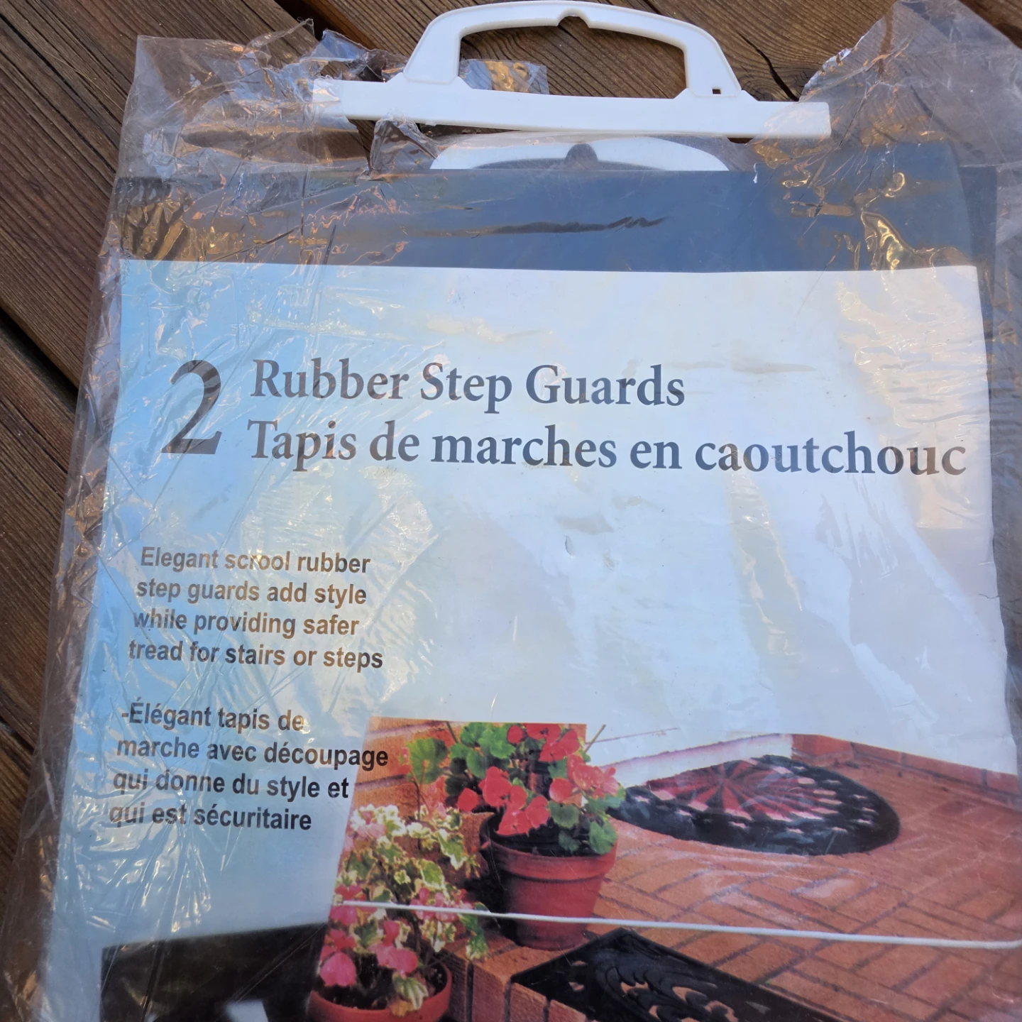 NEW! 2 Set Rubber Anti-Slip Stair Protector Ornate Design