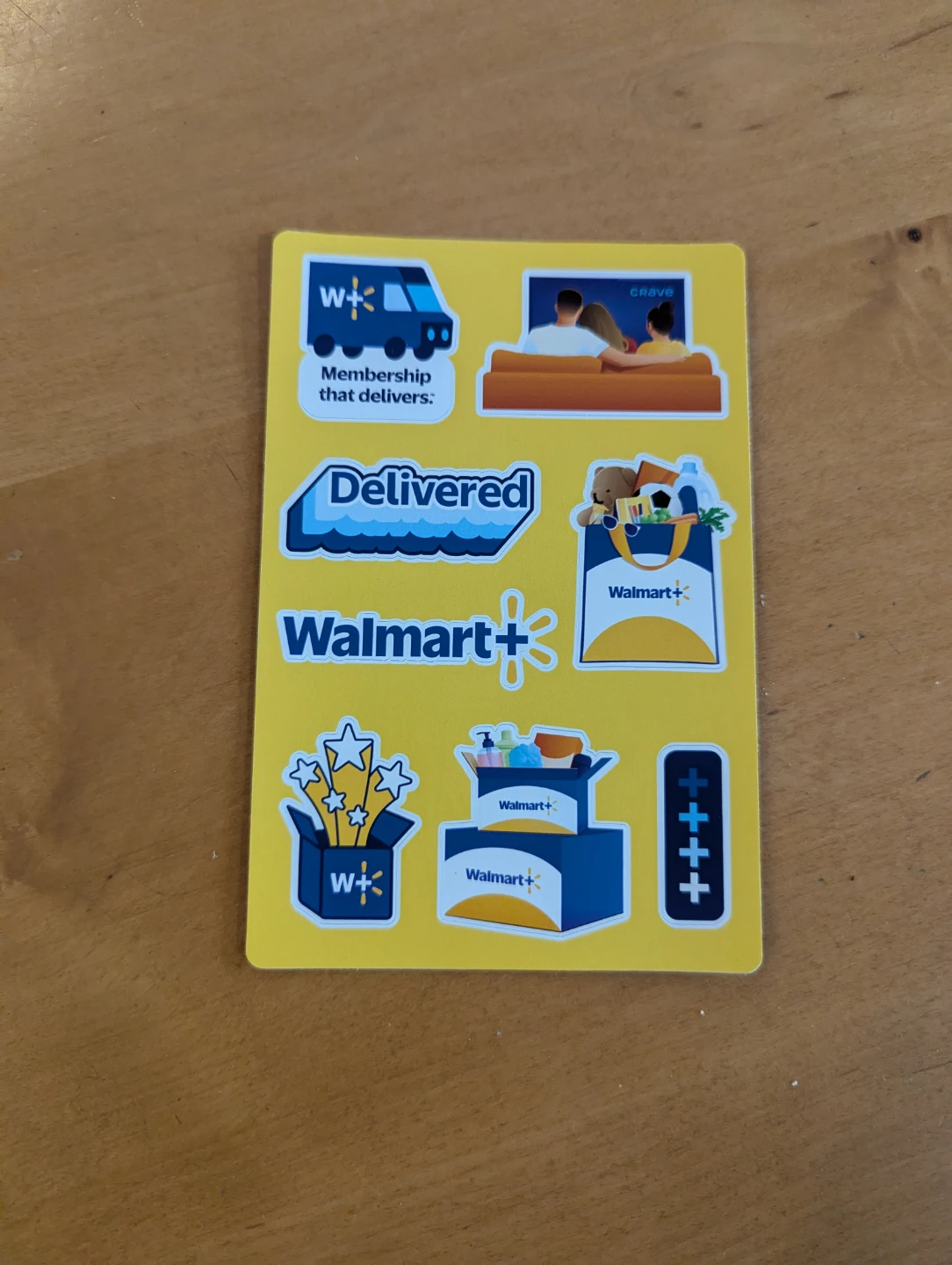 Walmart Plus Sticker Sheet