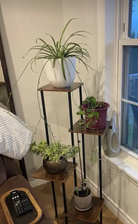 Brand New Sealed Multi-Tier Wood and Metal Plant Stand - photo 5