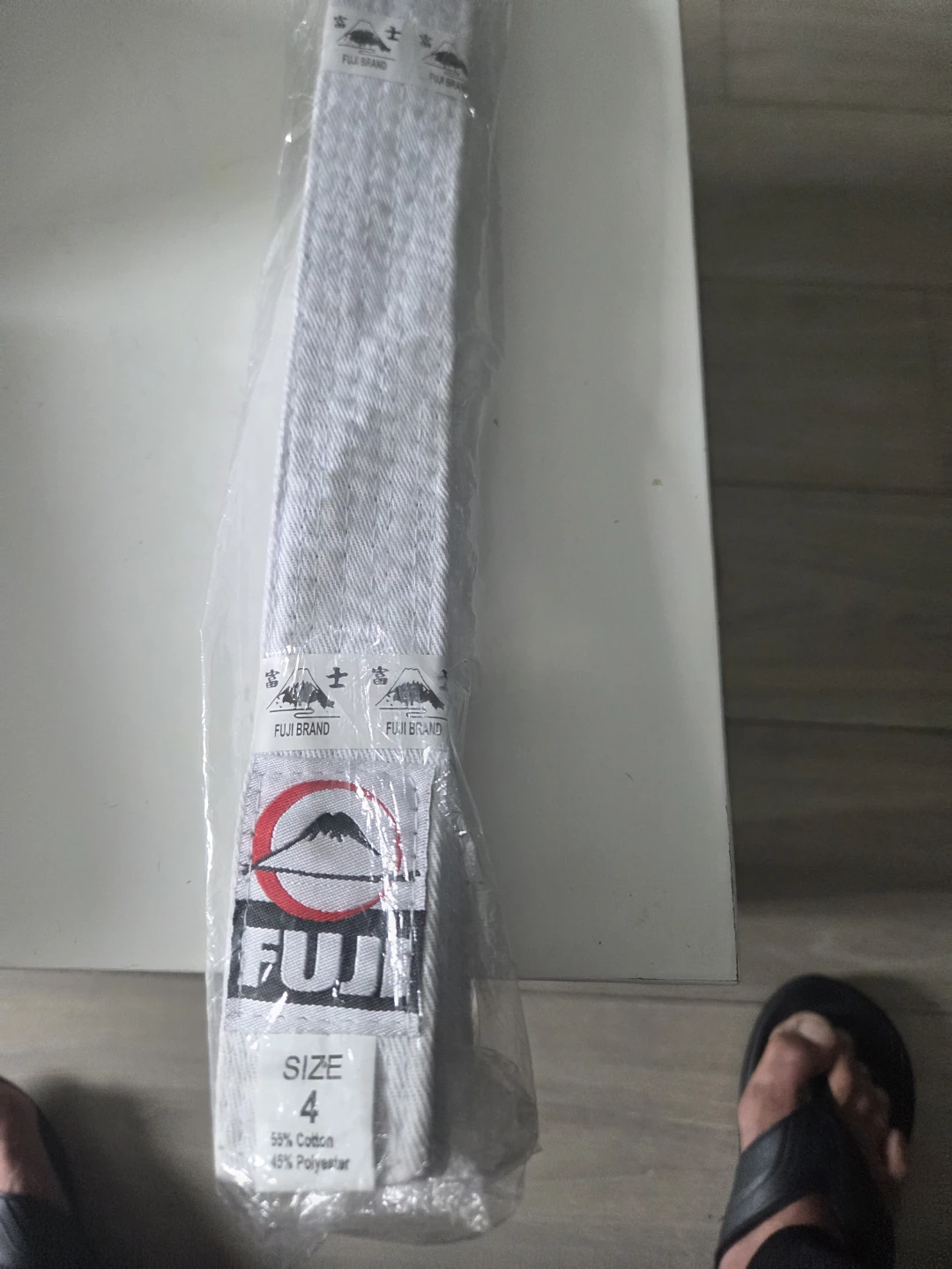 Fuji Brand White Martial Arts Belt Size 4 - photo 4