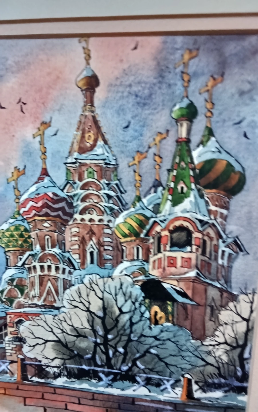 Watercolor: St. Basil's Cathedral, Moscow by Eugene Gromov - photo 4