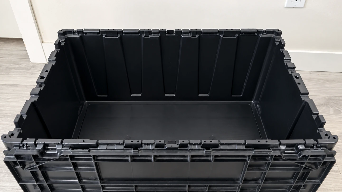 Large Black Storage Bin - photo 2