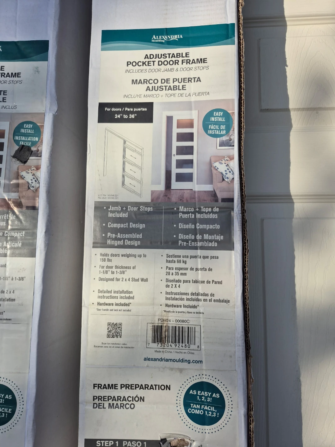 Two Alexandria Adjustable Pocket Door Frames