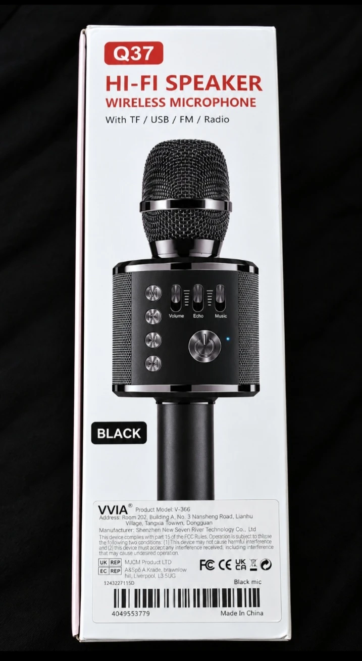 Karaoke Microphone Q37 Wireless Bluetooth /Speaker–Scarborough