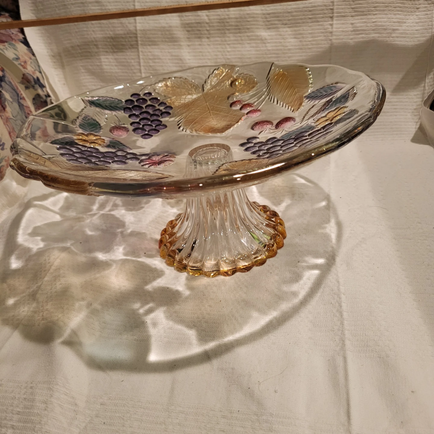 Mikasa Glass Pedestal Fruit Bowl